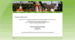 Desktop Screenshot of ispringen-evangelisch.de