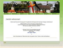 Tablet Screenshot of ispringen-evangelisch.de